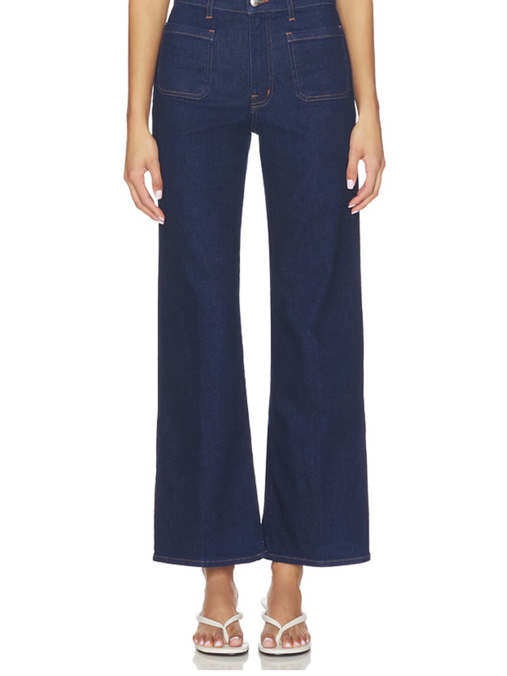 Madewell High-Rise Wide Leg Jeans - Dark Blue